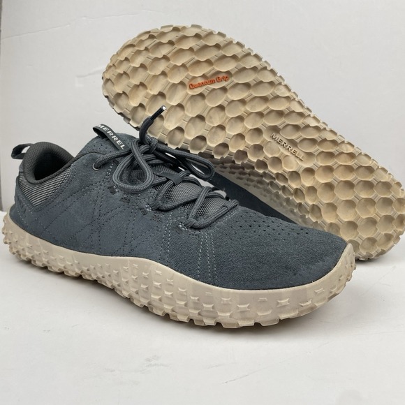 Merrell Wrapt Barefoot Shoes Hiking Trail Sneakers Slate Blue - Mens Size 11.5